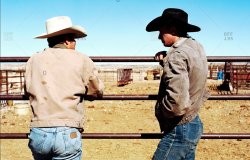 Two cowboys talking Meme Template