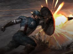 Captain America Deflecting Rocket Meme Template