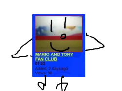 Mario and Tony fan club object show character Meme Template