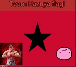 Team Kazuya flag Meme Template