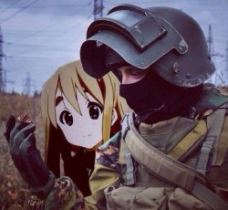 tsumugi k-on! soldier Meme Template