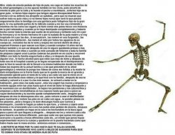 Skeleton Wall of Text Meme Template