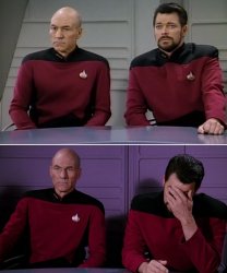 Picard Riker Star Trek Meme Template