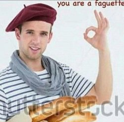 you are a faguette Meme Template
