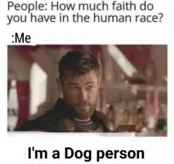 dog person Meme Template