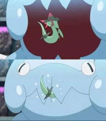 Pokemon eaten by another Meme Template