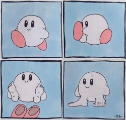 Kirby Ain't Likin Those Shoes Meme Template