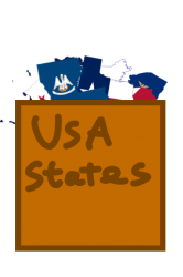 A whole chest of USA states Meme Template