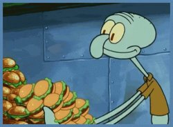 Eat Like Squidward Challenge Meme Template