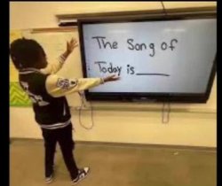 The song of the day Meme Template