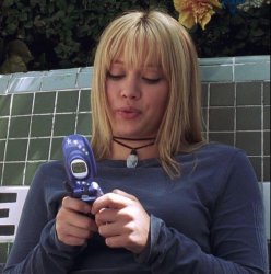 lizzie mcguire flip phone Meme Template