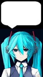 Angry miku of death Meme Template
