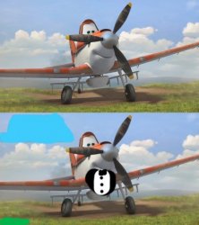 Tuxedo Dusty Crophopper Meme Template