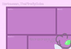 Harloween_TheFireflyCube's Announcement Template Meme Template