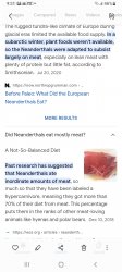 Neanderthsls where carnivores Meme Template