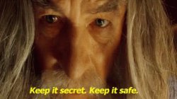 Gandalf keep it secret keep it safe Meme Template