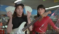 Wayne's World Money Meme Template