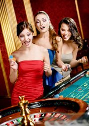 3 Women Gambling at Roulette Wheel Meme Template