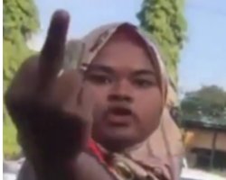 Malaysian/Indonesian middle finger Meme Template