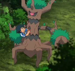 Trevenant holding Ash [Please use this one] Meme Template
