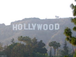 Hollywood sign transparent background Meme Template