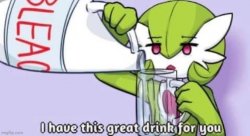 a great drink from gardevoir Meme Template