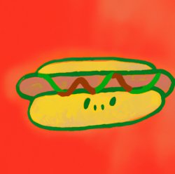 Hotdog monster Meme Template