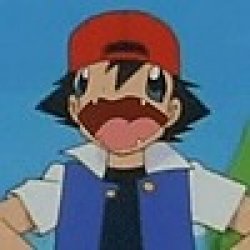 Ash ketchum with charmander face Meme Template