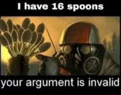 i have 16 spoons Meme Template