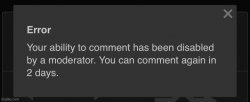 2 days comment ban Meme Template