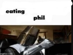 Eating phil Meme Template