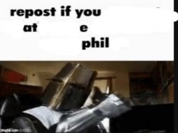 Repost if you at e phil Meme Template