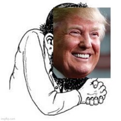 Trump the Jewish Happy Merchant Meme Template