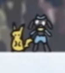 Pikachu and riolu Meme Template