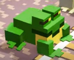 Minecraft Frog Side Eye Meme Template