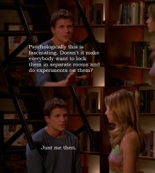 Riley Experiments Buffy The Vampire Slayer Quote Meme Template