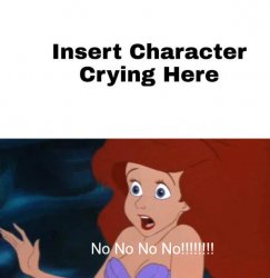 ariel tries to cheer up who Meme Template