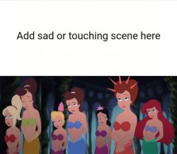 what makes ariel and her sisters sad Meme Template