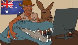 Aussie shitpoaster Meme Template