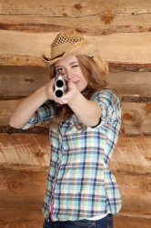 Woman Cowgirl girl Shotgun Texas JPP Meme Template