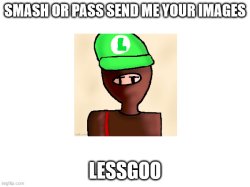 LuigiChad smash or pass Meme Template