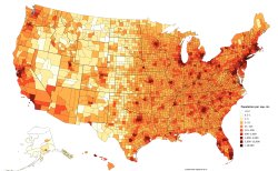 US population density by county JPP Meme Template