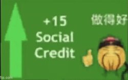 Social credit Meme Template