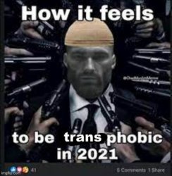 how it feels to be transphobic in 2021 Meme Template