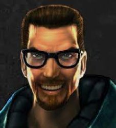 Smiling Gordon Freeman Meme Template