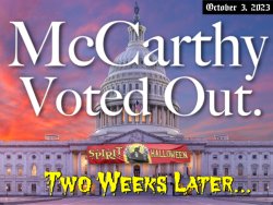 McCarthy Voted Out Spirit Halloween Store Two Weeks Later Meme Meme Template