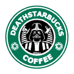Darth Vader deathstarbuck Starbucks logo Meme Template