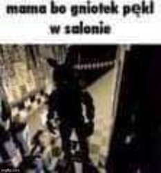 Mama Bo gniotek pekl w salonie Meme Template