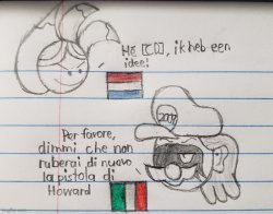 Goofy languages (drawn by TheSpoopyBoy2009) Meme Template