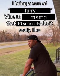 I bring a sort of furry vibe to msmg that 10 year olds don’t lik Meme Template